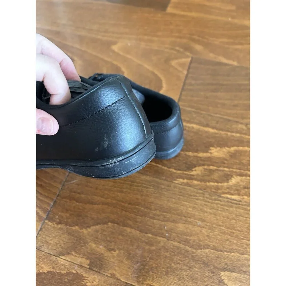Easy Spirit AP1 Women's‎ Oxford Sneakers Lace Ups Black Leather 5 W